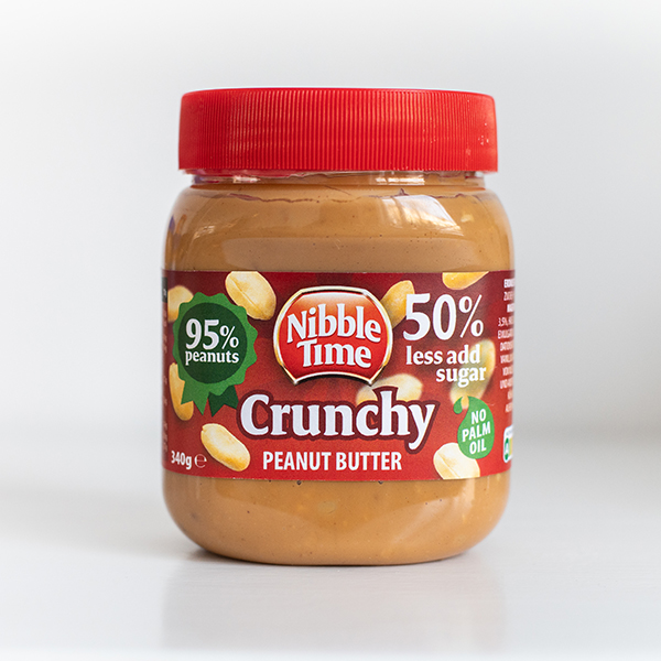 Erdnussbutter Crunchy 95% – Nibble Time